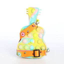 Сумка детская «Гитара» Выбражулька, для девочки, pop it, разноцветная