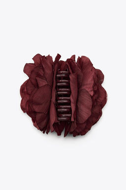 FABRIC HAIR CLIP WITH FLOWER - Zara фото 5