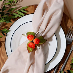 Кольцо для салфеток Букет, цвет оранжевый