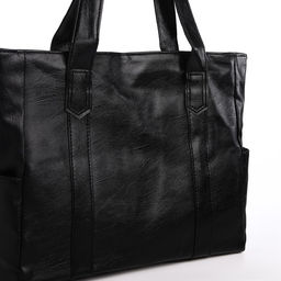 Сумка женская, на молнии, цвет чёрный - Simaland фото 4