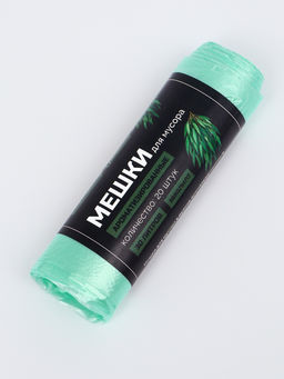 Цена за 2 шт. Мешки для мусора ароматизированные 30 л, Эвкалипт "UpakLand" ПНД, толщ 7 мкм, 20 шт