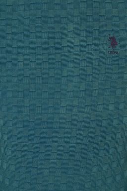 U. S. Polo Assn / Мужской зеленый трикотажный свитер с круглым вырезом - U.s. polo assn фото 6