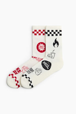 Pack de 2 calcetines con motivo