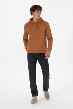 Erkek Camel Basic Sweatshirt Sepette S_rpriz _ndirim