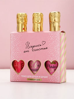 Гель для душа шампанское Искрись от счастья, набор 3 шт х 250 мл, Чистое счастье  фото 10