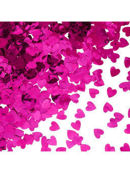Конфетти «Сердце» фуксия, металлик, 1.5 см, 50 г