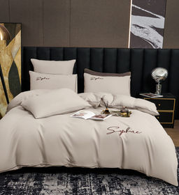 КПБ Candies однотонный с вышивкой на резинке по кругу CANOVR024 2 спальный