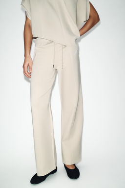 INTERLOCK STRAIGHT-LEG TROUSERS - Zara фото 2