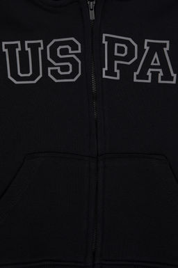 Erkek _ocuk Siyah Fermuarl_ _rme H_rka - U.s. polo assn фото 7