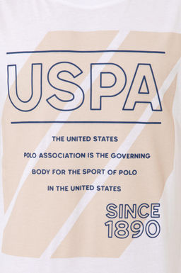 Erkek Beyaz Bisiklet Yaka T-Shirt - U.s. polo assn фото 6