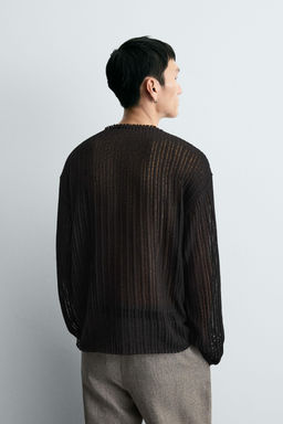 OPEN KNIT SWEATER - Zara фото 3