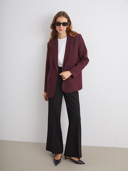 Krep Kad?n Blazer Ceket