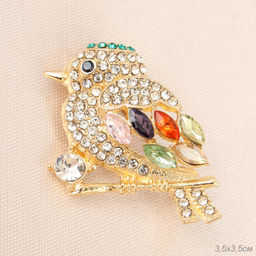 Брошь Птичка / 4753-45 /уп 24/