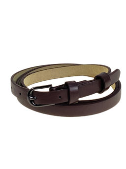 Ремень женский из искусственной кожи, цвет шоколад