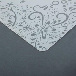 Цена за 12 шт. Салфетка сервировочная на стол «Цветочные узоры» , 42×28 см, цвет белый