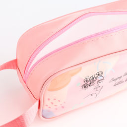 Косметичка на молнии для бассейна, с ручкой, с принтом Силуэт, розовая - Simaland фото 3