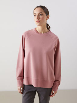 Bisiklet Yaka Oversize Kad?n Sweatshirt