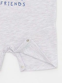 Bisiklet Yaka Bask?l? Erkek Bebek Tulum - Waikiki фото 3