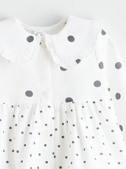 Bebe Yaka F?rf?rl? K?z Bebek Elbise