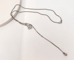 Колье-галстук с цирконами