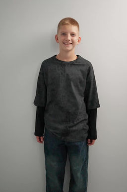 Детский лонгслив с двойным рукавом Happyfox