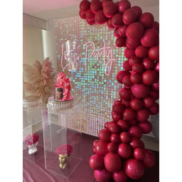 Панель с пайетками для фотозоны 30*30см золотая - Simaland фото 4