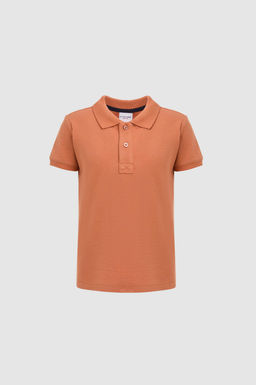 Erkek _ocuk G_l Kurusu Polo Yaka Basic Ti__rt