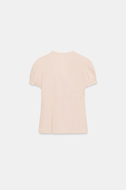 CAMISA POPEL?N VOLANTES / Rosa pastel - Zara фото 4