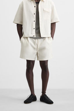 WASHED RELAXED FIT BERMUDA SHORTS - Zara фото 2