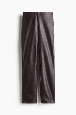 Pantalon revestido de corte recto - H&m фото 7