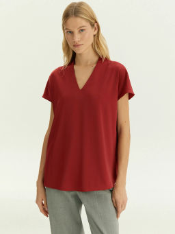 Блуза из костюмной ткани, B2781/lukum