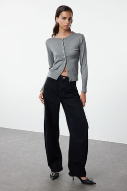 TRENDYOLMILLA Mavi Yuksek Bel Barrel Baggy Jeans TWOAW25JE00130  фото 2