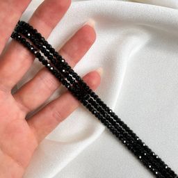 Бусины для украшений из Шпинели черной огранка