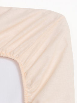 Простыня на резинке Этель 180х200х25, цвет молочный, 100% хлопок, бязь 125г/м2  фото 9