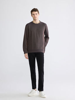 Bisiklet Yaka Erkek Sweatshirt