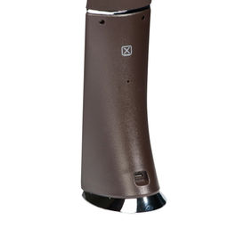 TLD-542 Brown/LED/300Lm/5000K/Dimmer Светильник настольный c часами, календарем, термометром, 5W. Сенсорный выключатель. Коричневый (стилизован под кожу). TM Uniel. - Volpe фото 7