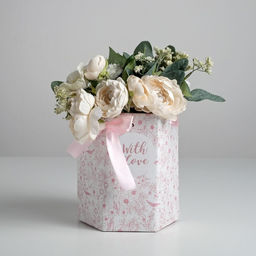 Переноска складная шестигранник With love, 17 14,8 19,5 см