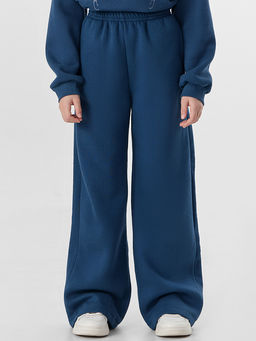 Комплект для девочек синий с надписью "Rockstar"