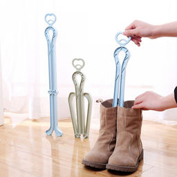 Держатель пластмассовый для голенищ сапог, 35х7,5см, черный (Китай) - Домашняя Мода фото 9