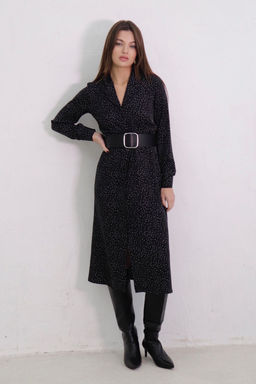 Платье-рубашка с английским воротником принт - Martichelli фото 335