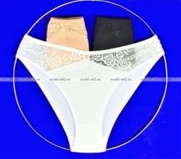 Цена за 5 шт. Трусы женские Турция кружево большие размеры арт. 63640 (63475, 63512) 3XL (50-52)