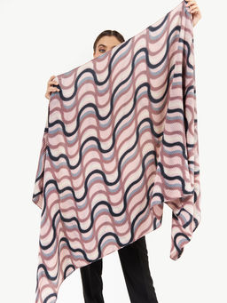 Большой, мягкий, тонкий и очень нежный двусторонний палантин с рисунком - Tantino фото 7