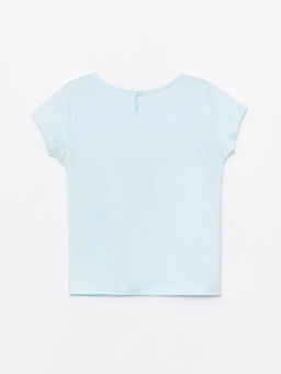 Bisiklet Yaka Bask?l? K?sa Kollu K?z Bebek Ti??rt - Waikiki фото 2