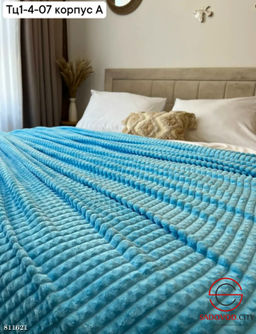 Плед 200х220 евро в кубик