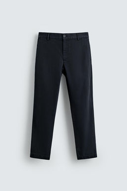 TEXTURED STRAIGHT-LEG TROUSERS - Zara фото 6