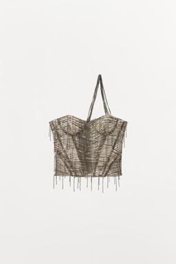 LIMITED EDITION BEADED SEQUIN CORSET - Zara фото 3