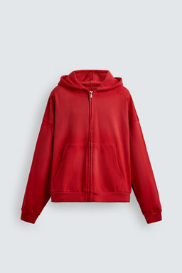 ZIP SWEATSHIRT SPRAY WASH - Zara фото 7