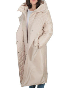 EAC327 LT.BEIGE Пальто зимнее женское (200 гр. холлофайбера) - Fashion фото 10