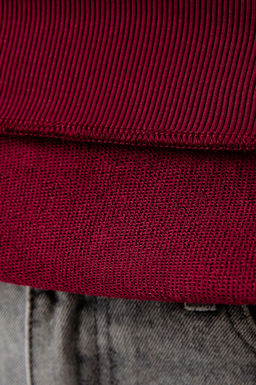 Арт. 1-5137 Свитшот женский полузамок 44-50 (4 шт) Цвет:бордовый - Калинка фото 12