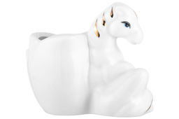 Вазочка для зубочисток 7,5*4,5*6,5 см Лошадь белая с золотом, фарфор - Elan gallery фото 4